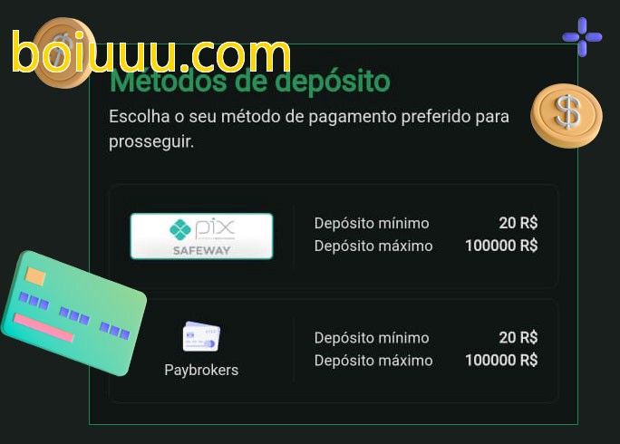 O cassino boiuuu.combet oferece uma grande variedade de métodos de pagamento